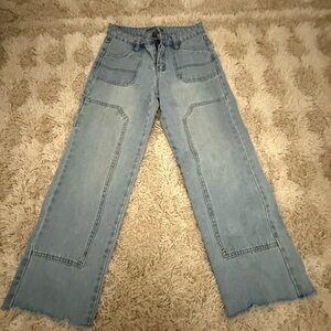 Stylish Denim Wide-Leg Jeans for Women